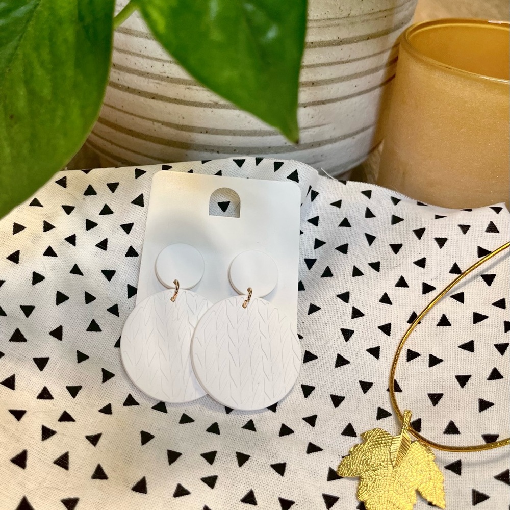 Polymer clay earrings